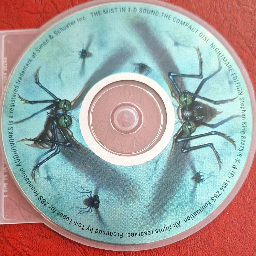 Stephen King's THE MIST in 3D Nightmare Edition CD Audio Book Insect Artwork